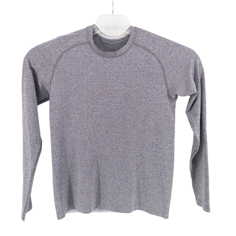 Lululemon Mens Medium Metal Vent Tech Long Sleeve Shirt Gray Heathered Running - Picture 2 of 8